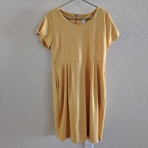 NWOT yellow pencil dress